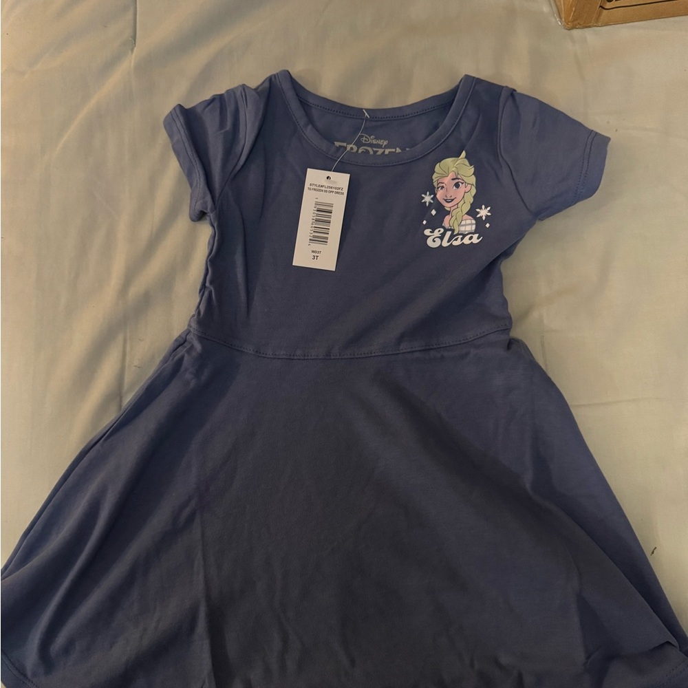Disney Elsa Kids Casual Dress - Blue